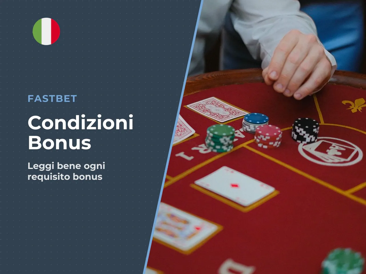 Termini da controllare prima di accettare un bonus. Un bonus non è denaro regalato. È un insieme di condizioni. Prima di accettare qualsiasi offerta su Fastbet — o su qualunque altro operatore — vale 
