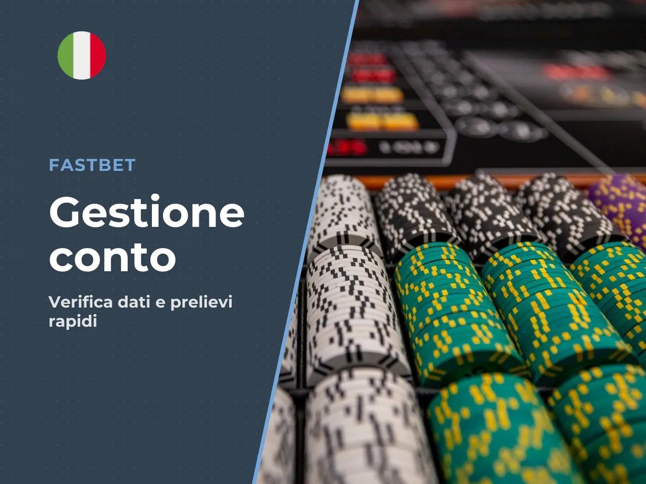 Dati del conto e correttezza della richiesta