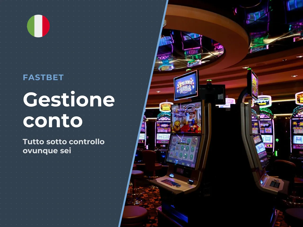 Notifiche, live e gestione del conto