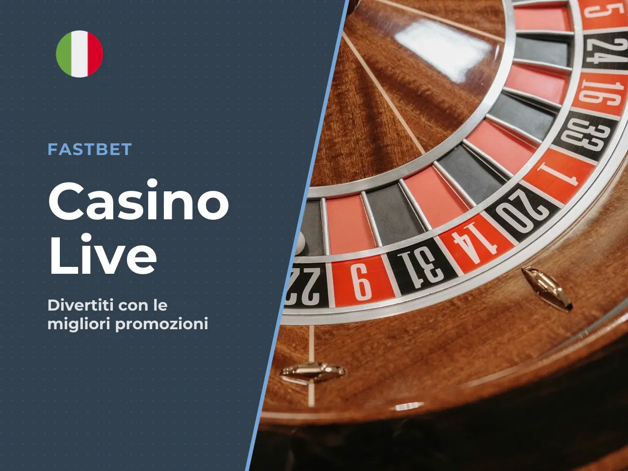 Slot, giochi da tavolo e casinò live