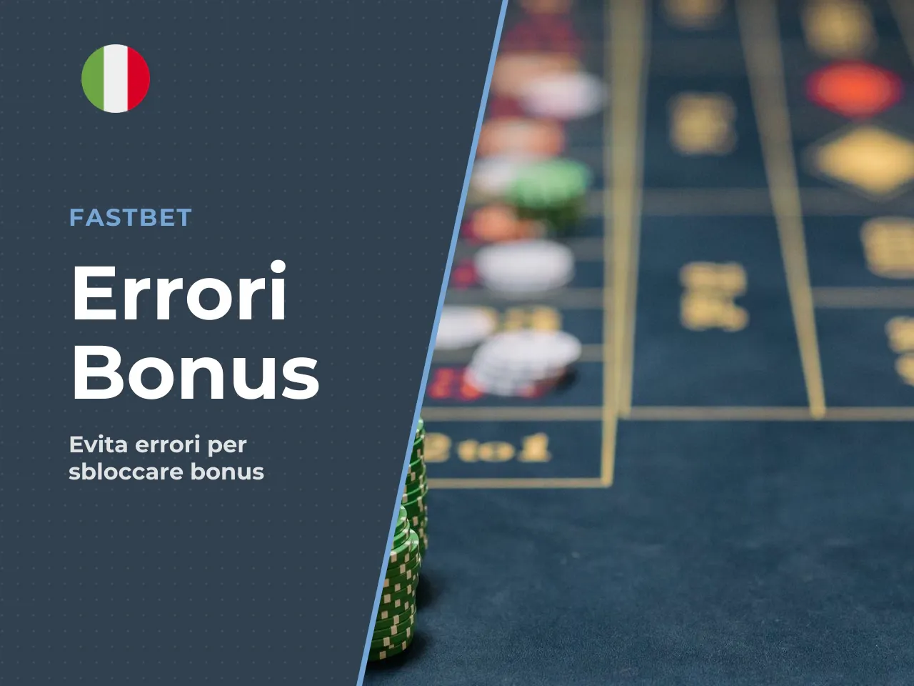 Errori comuni che fanno perdere il bonus Fastbet
