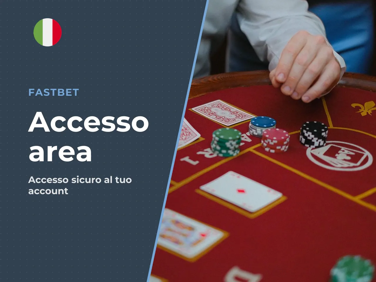 Area casinò, scommesse e live dopo l'accesso